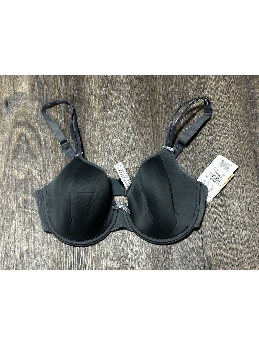 NEW with Tags Chantelle 32DD CS10065 Memory Foam T-Shirt Bra Dark Gray Nordstrom